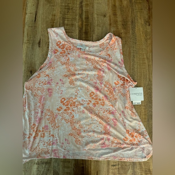 Pink Orange Tank Top pajamas soft 2X plus sizes by company Ellen Tracy NEW NWT - Picture 1 of 5